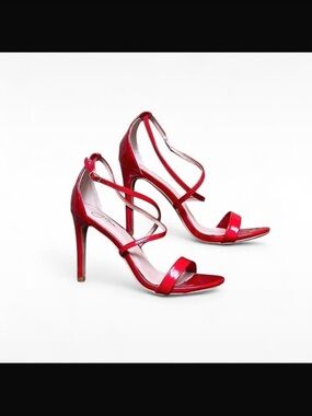 J. Adam’s Red 4inch Heels - Open Toe